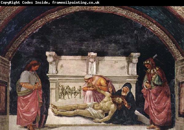 Luca Signorelli Lamentation over the Dead Christ with Sts Parenzo and Faustino